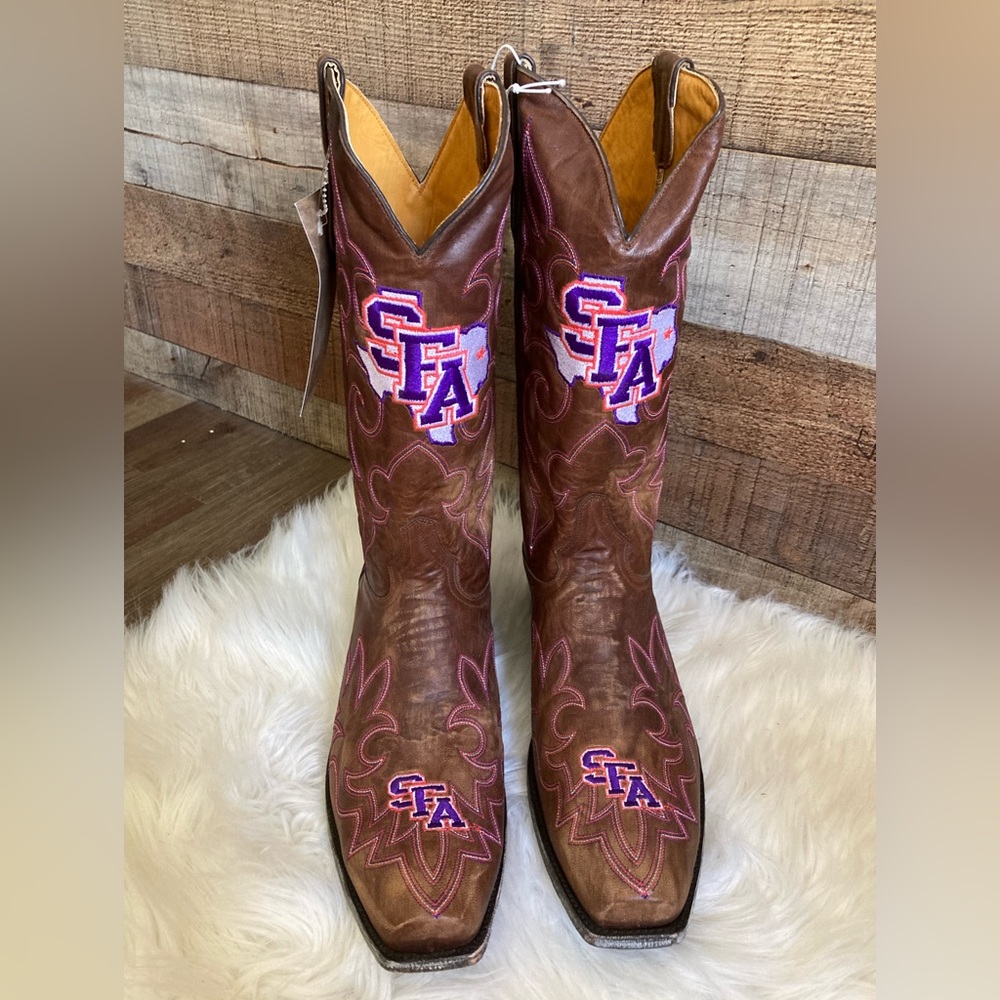 Men’s Stephen F. Austin Lumberjacks Gameday Cowboy Boots, Size 13D, NWT